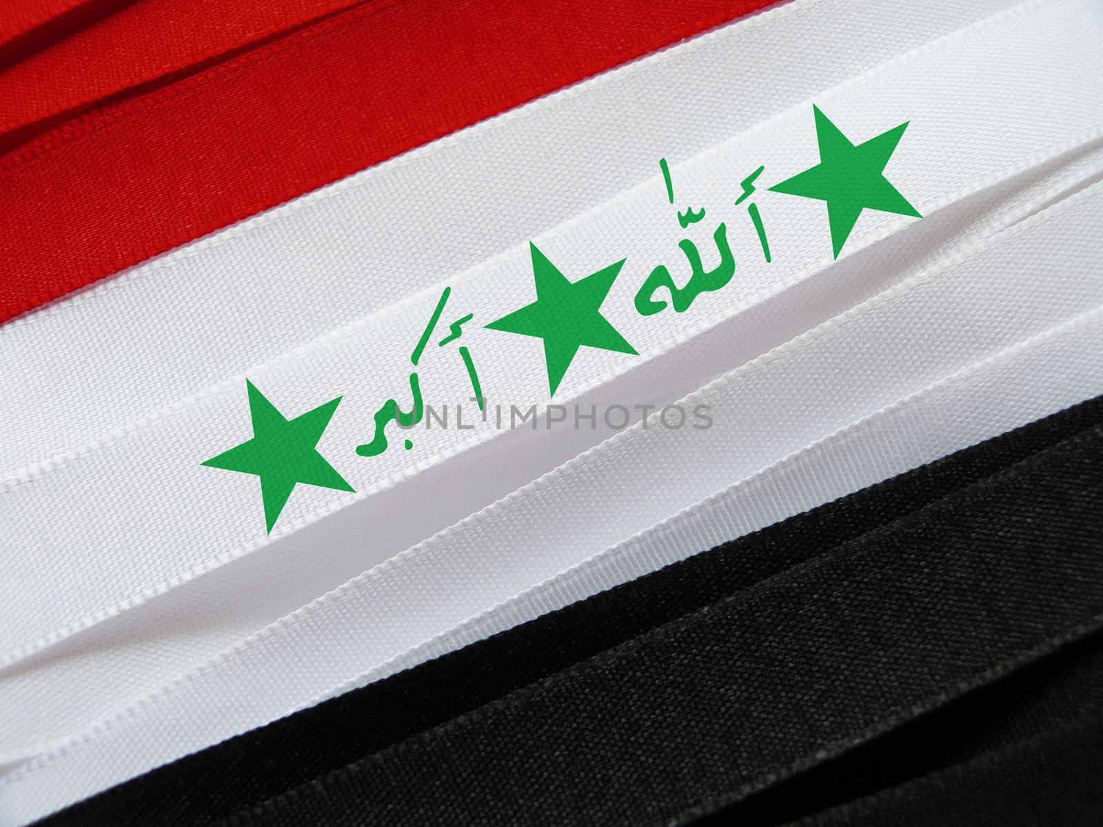 Iraq flag or banner by aroas