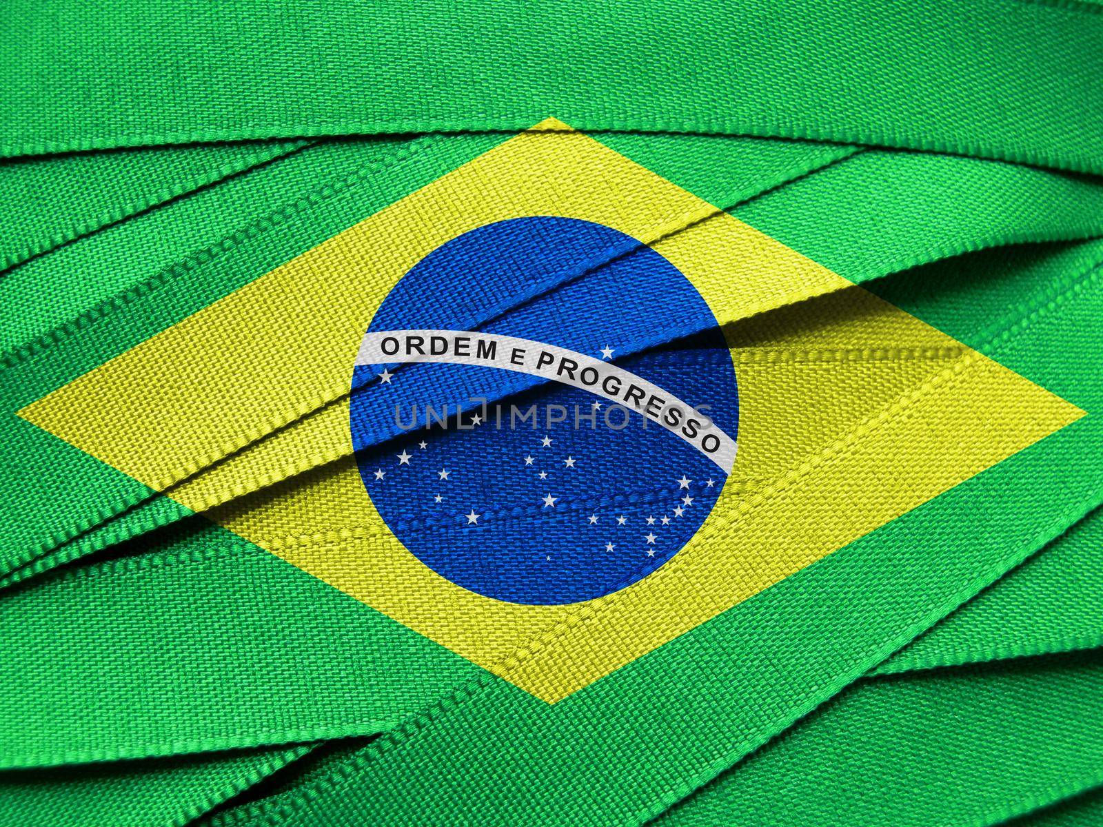 Brazil flag or banner by aroas