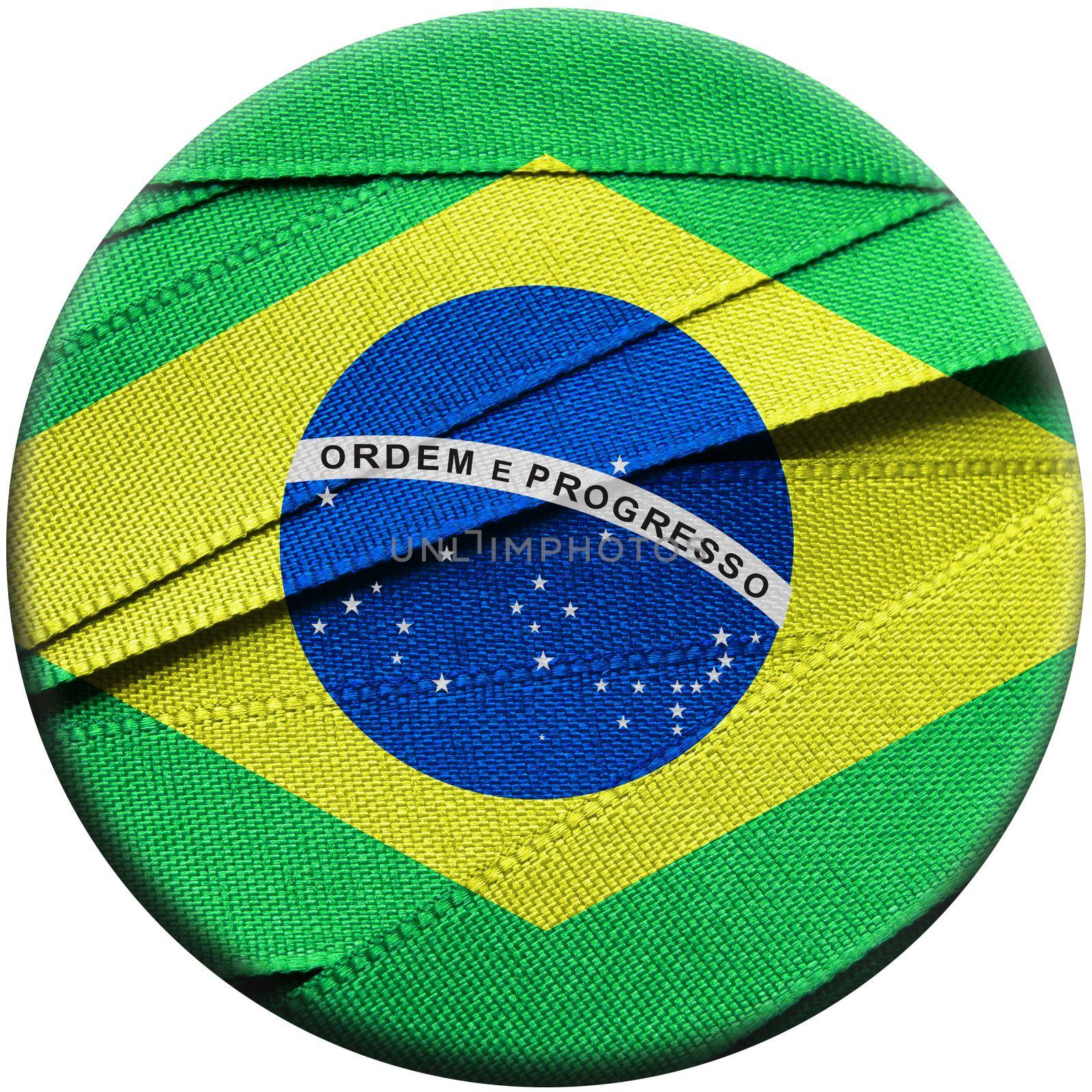 Brazil flag or banner by aroas