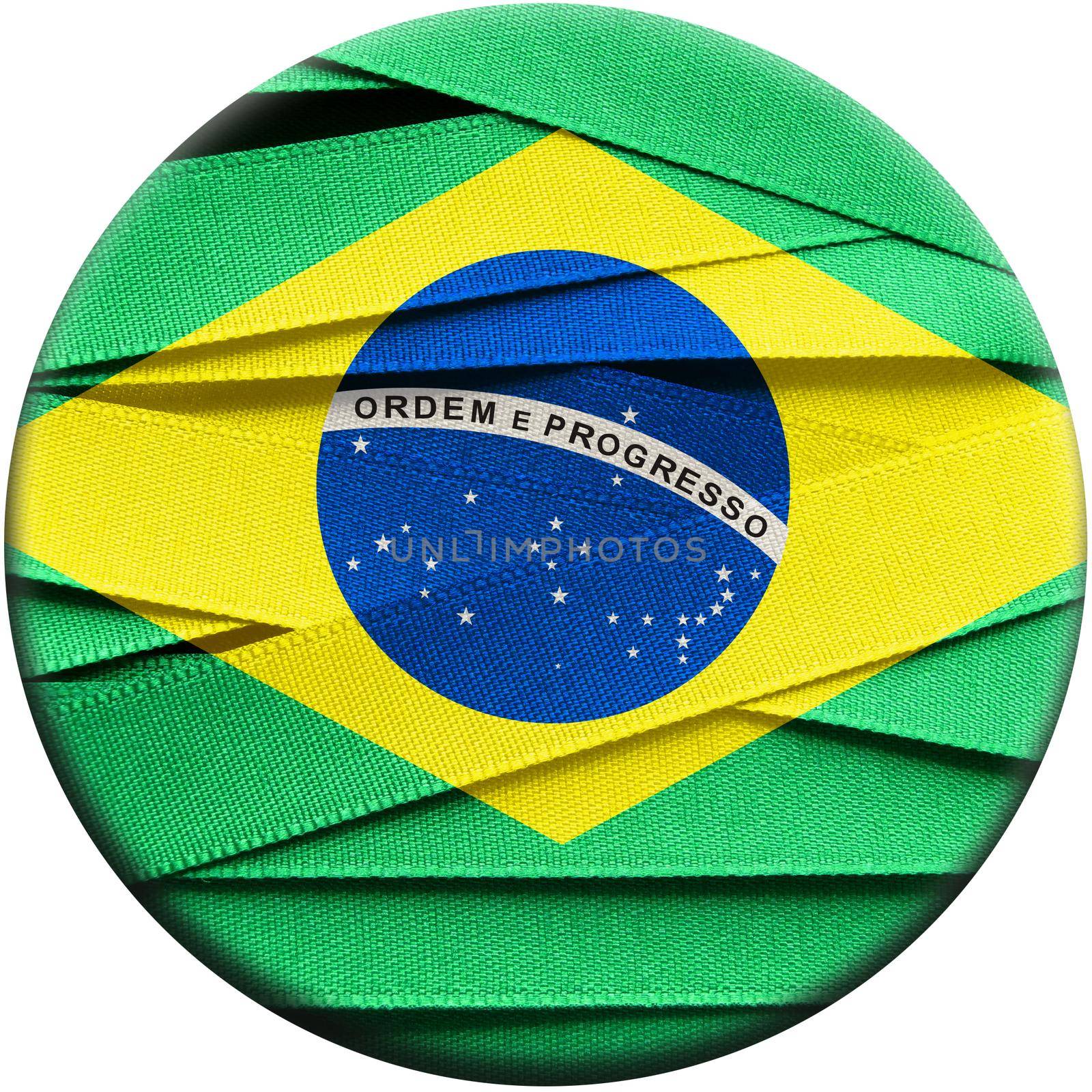 Brazil flag or banner by aroas