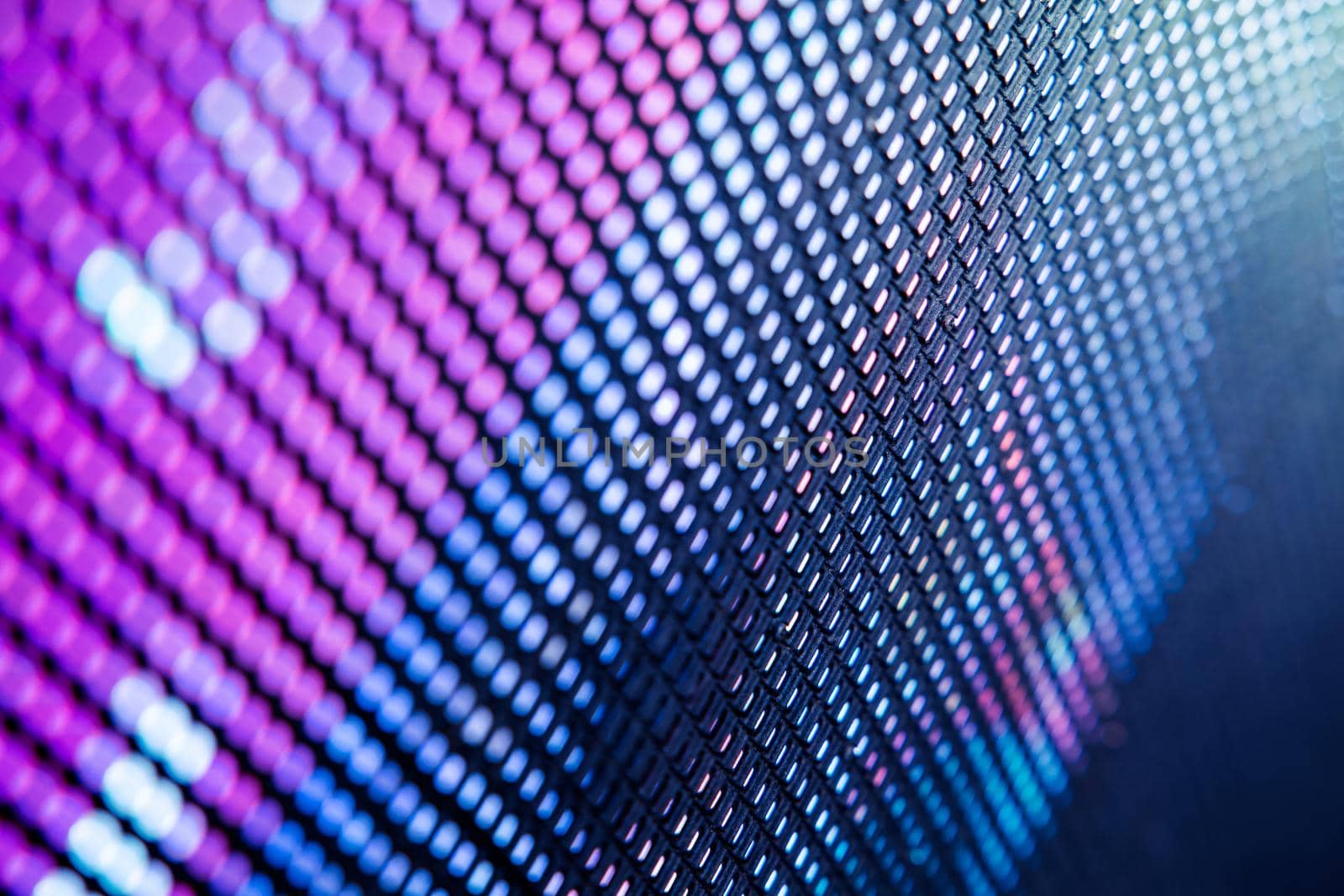 CloseUp LED blurred screen. LED soft focus background. abstract background ideal for design. by teerawit