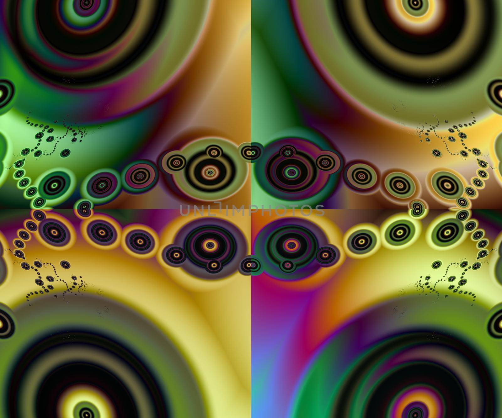 Computer generated abstract colorful fractal artwork by stocklady