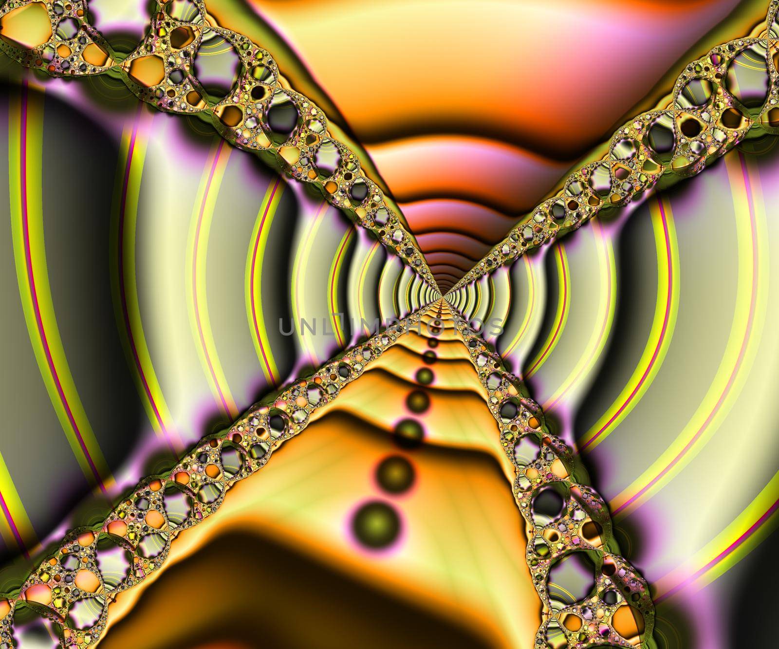 Computer generated abstract colorful fractal artwork for creative design, art, home decoration and entertainment