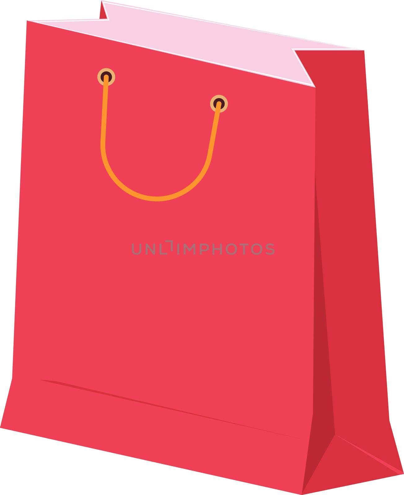 Shopping bags, illustration, vector on white background.