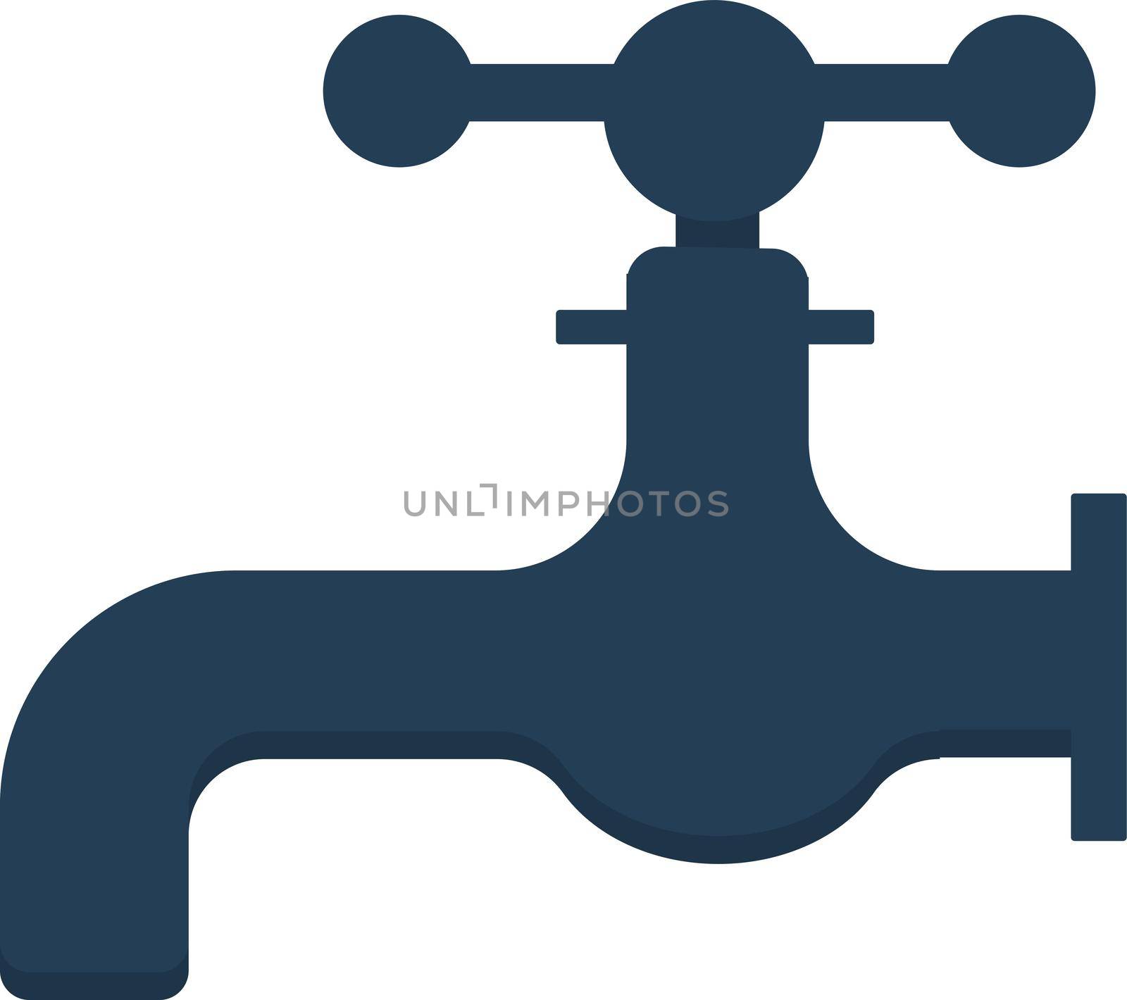 Water sink, illustration, vector on white background. by Morphart