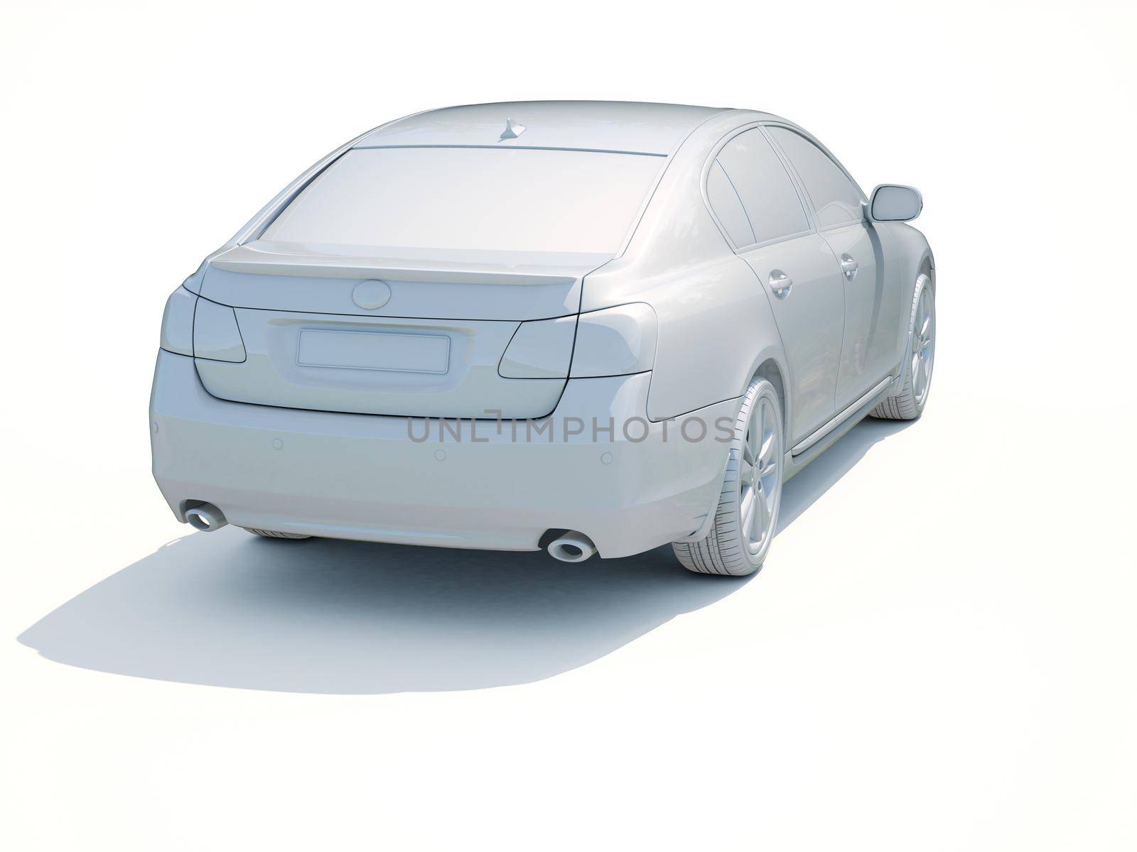 3d Car White Icon, 3d Car Blank Template, 3d White Car Icon with Shadow, Business Sedan Car on White Background, Automobile Isolated, Automobile Service Sign, Auto Body, Automobile Industry
