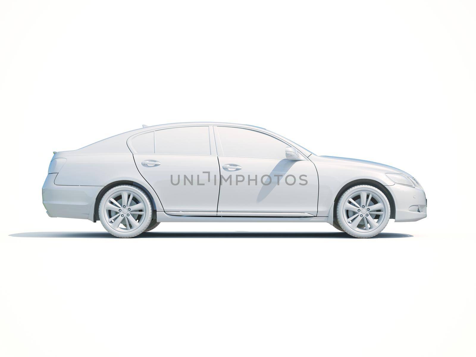 3d Car White Icon, 3d Car Blank Template, 3d White Car Icon with Shadow, Business Sedan Car on White Background, Automobile Isolated, Automobile Service Sign, Auto Body, Automobile Industry