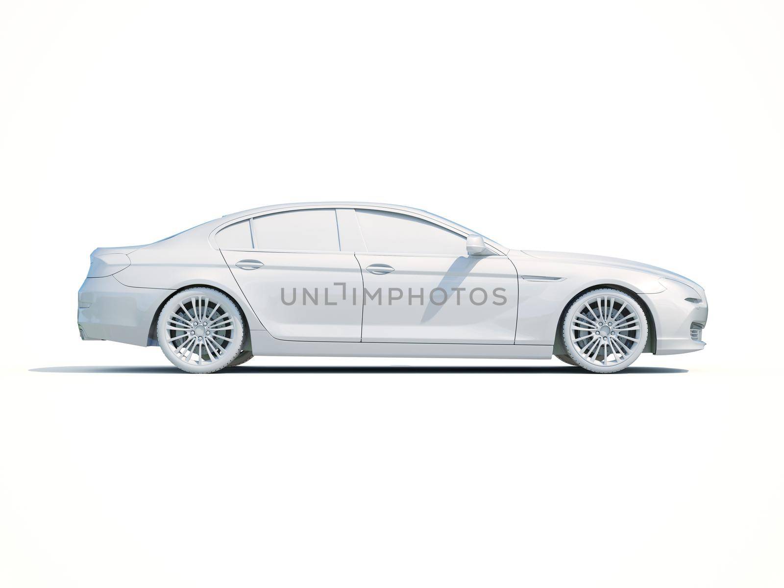3d Car White Icon, 3d Car Blank Template, 3d White Car Icon with Shadow, Business Sedan Car on White Background, Automobile Isolated, Automobile Service Sign, Auto Body, Automobile Industry