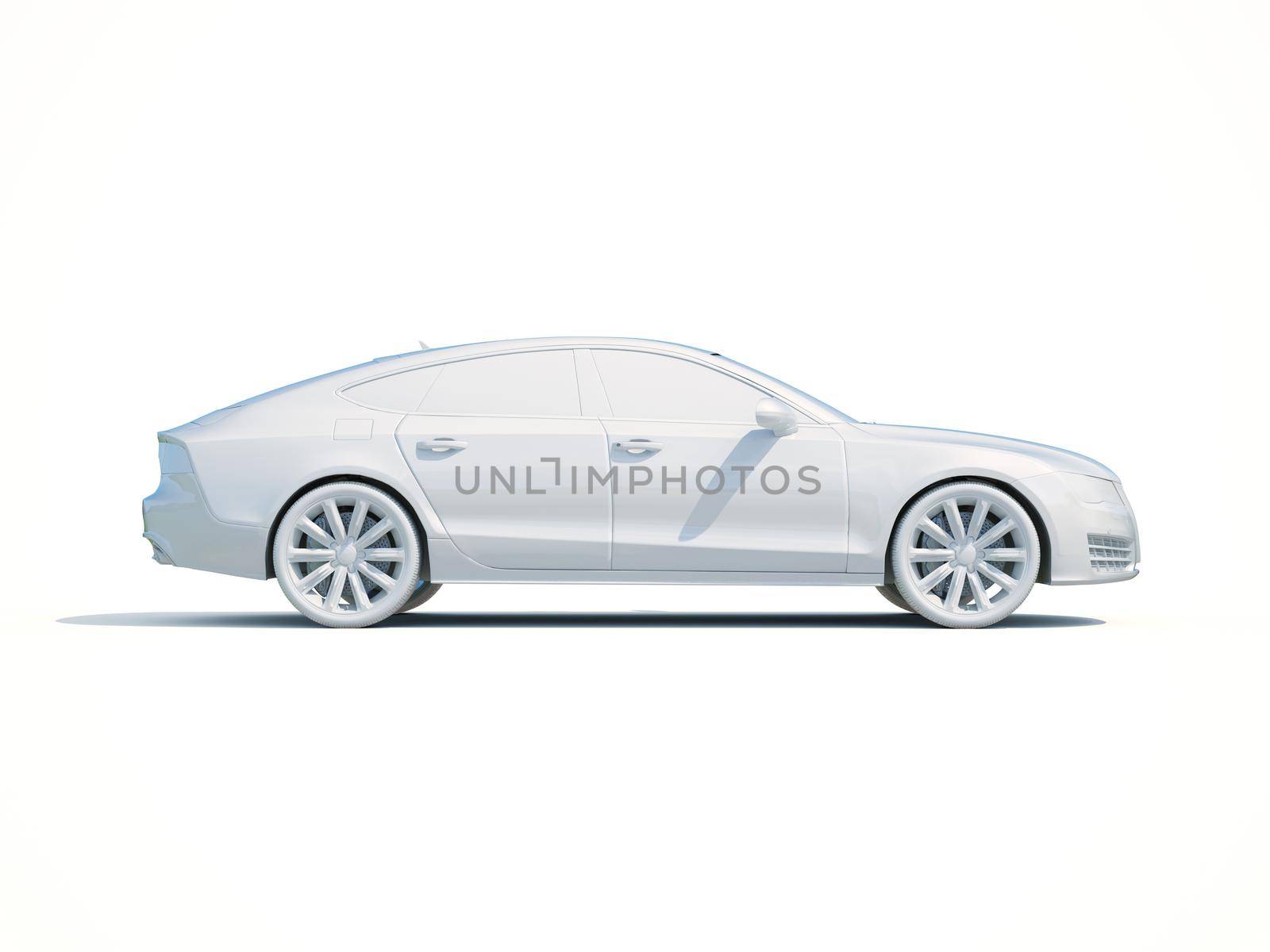 3d Car White Icon, 3d Car Blank Template, 3d White Car Icon with Shadow, Business Sedan Car on White Background, Automobile Isolated, Automobile Service Sign, Auto Body, Automobile Industry