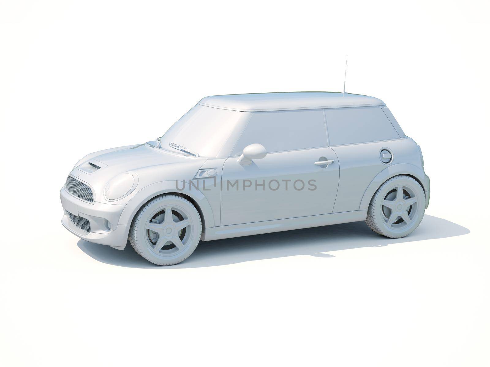 3d Car White Icon, 3d Car Blank Template, 3d White Car Icon with Shadow, Business Sedan Car on White Background, Automobile Isolated, Automobile Service Sign, Auto Body, Automobile Industry