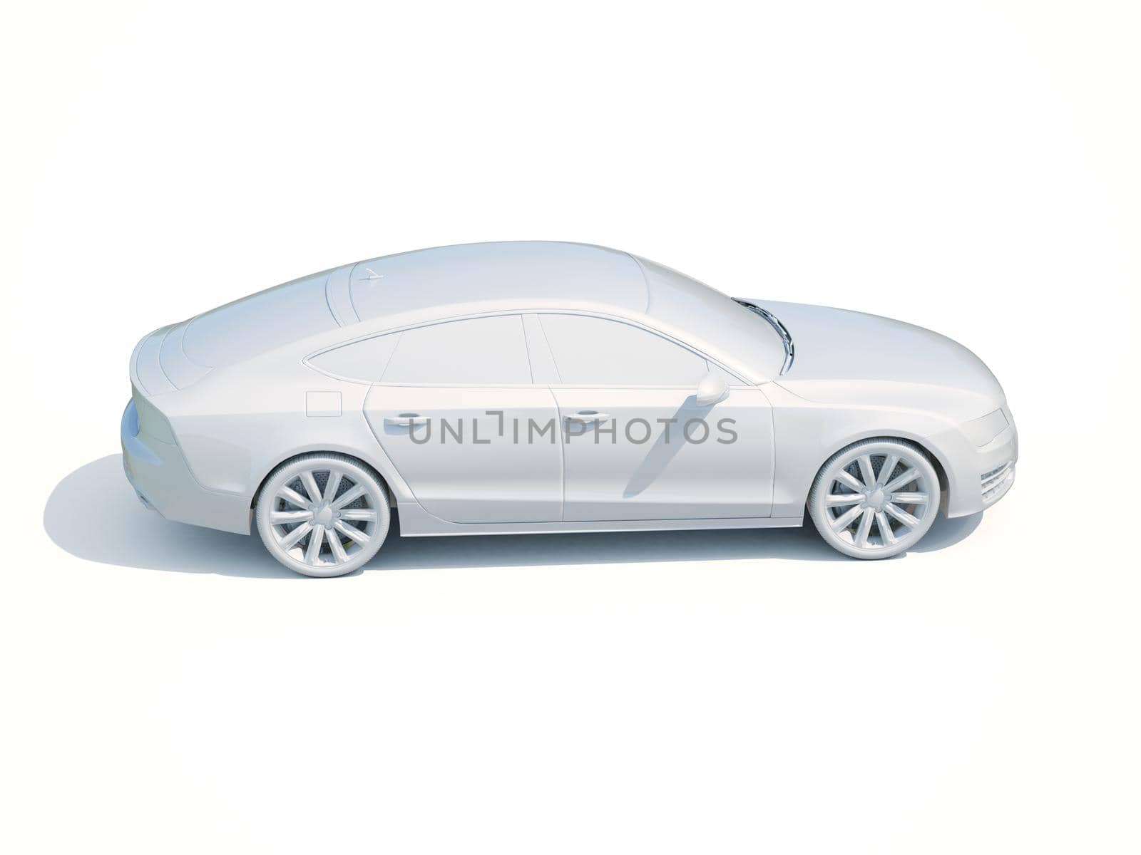 3d Car White Icon, 3d Car Blank Template, 3d White Car Icon with Shadow, Business Sedan Car on White Background, Automobile Isolated, Automobile Service Sign, Auto Body, Automobile Industry