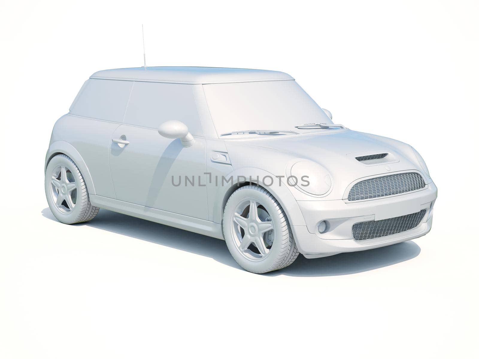 3d Car White Icon, 3d Car Blank Template, 3d White Car Icon with Shadow, Business Sedan Car on White Background, Automobile Isolated, Automobile Service Sign, Auto Body, Automobile Industry
