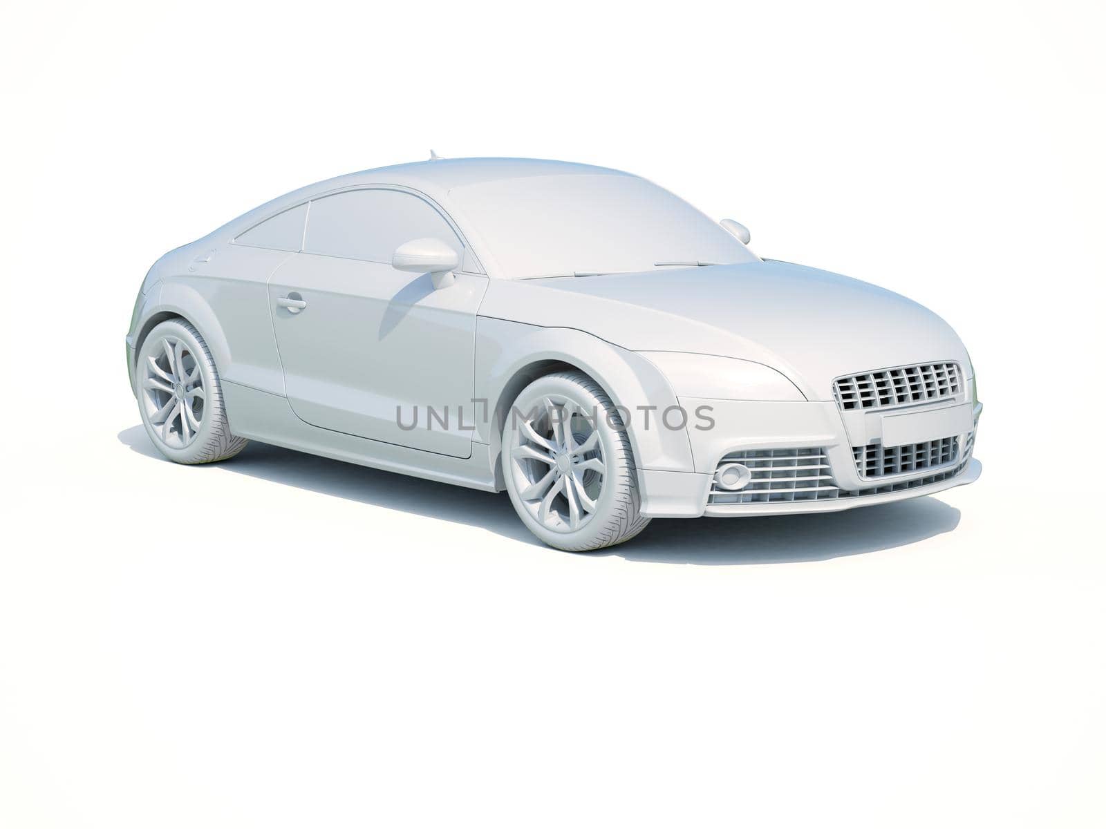 3d Car White Icon, 3d Car Blank Template, 3d White Car Icon with Shadow, Business Sedan Car on White Background, Automobile Isolated, Automobile Service Sign, Auto Body, Automobile Industry
