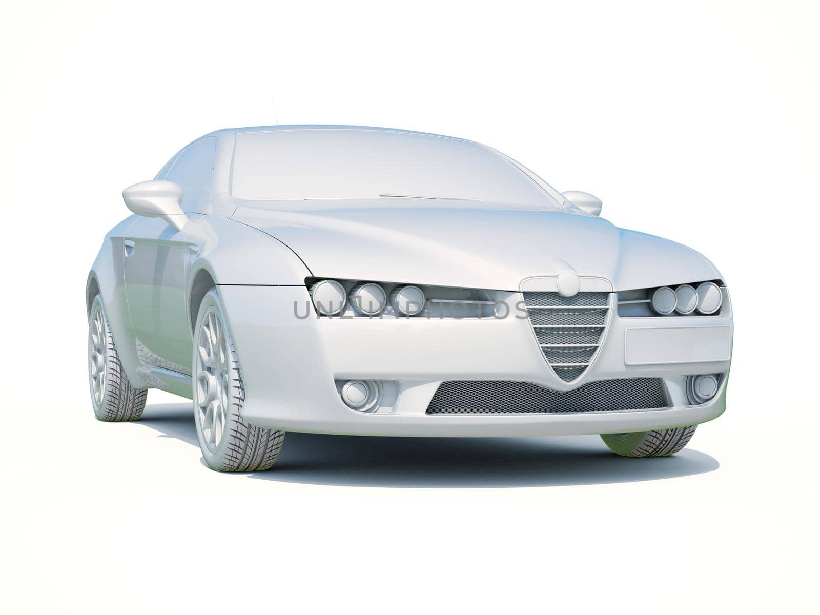 3d Car White Icon, 3d Car Blank Template, 3d White Car Icon with Shadow, Business Sedan Car on White Background, Automobile Isolated, Automobile Service Sign, Auto Body, Automobile Industry