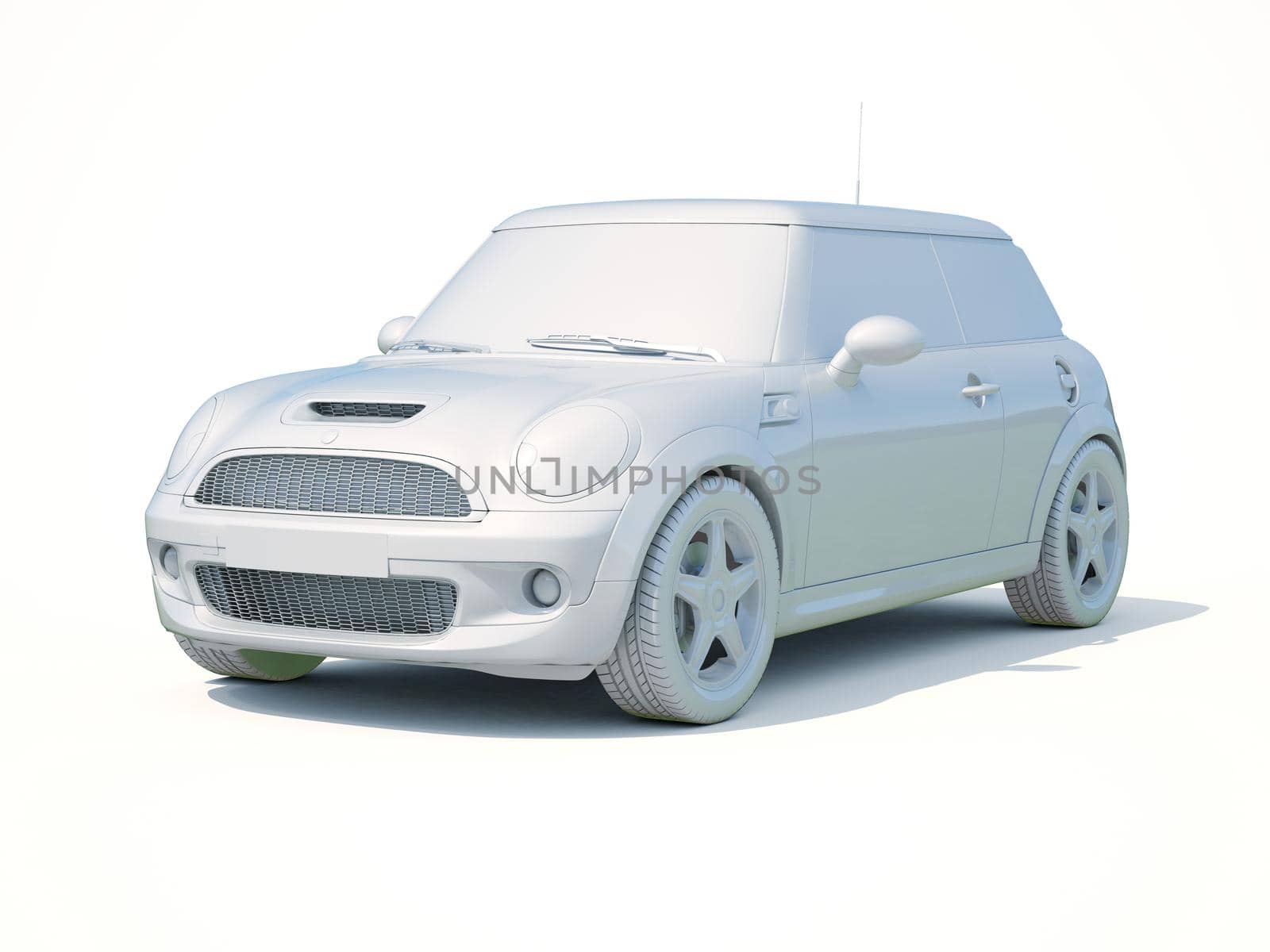 3d Car White Icon, 3d Car Blank Template, 3d White Car Icon with Shadow, Business Sedan Car on White Background, Automobile Isolated, Automobile Service Sign, Auto Body, Automobile Industry