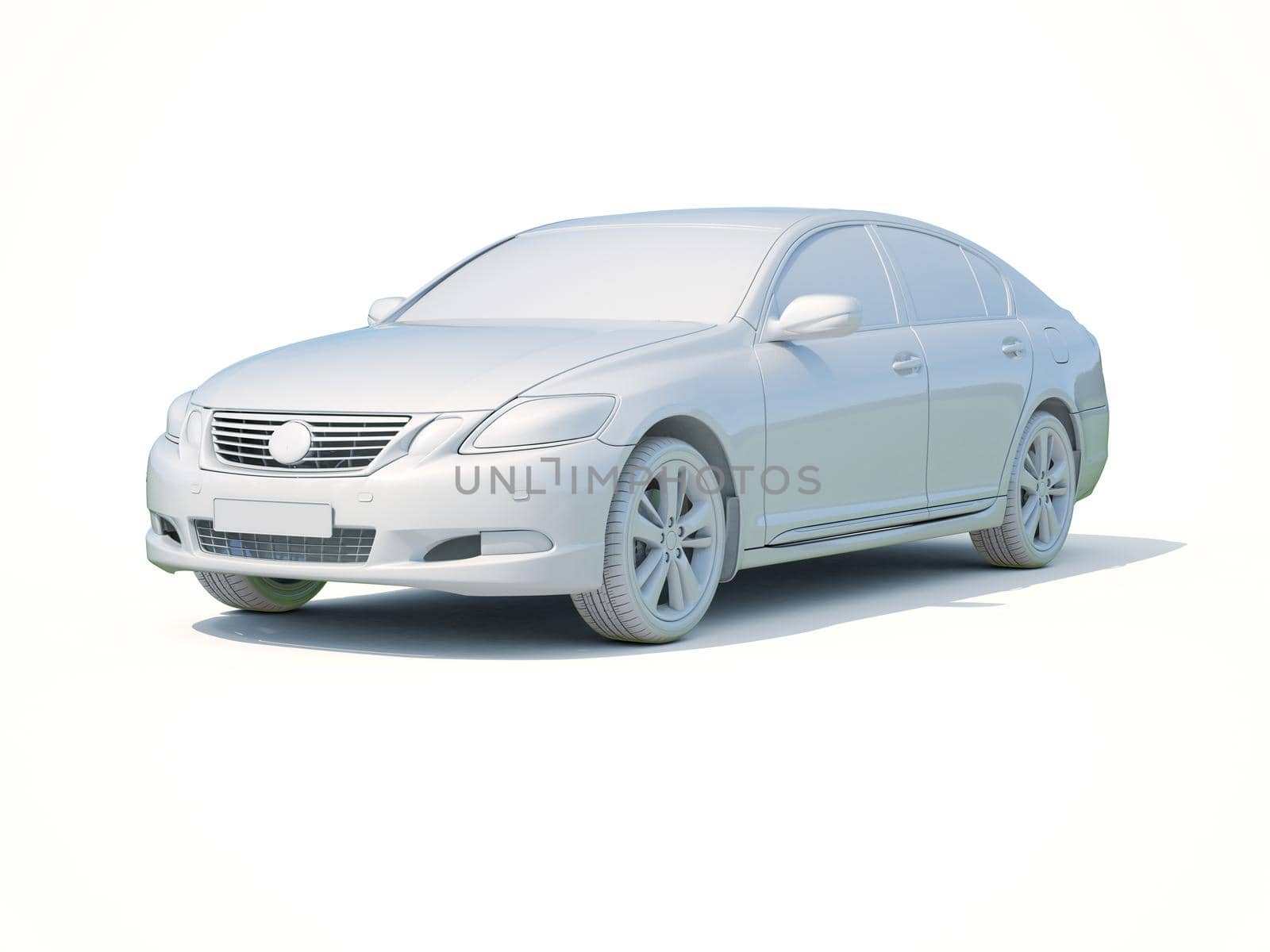 3d Car White Icon, 3d Car Blank Template, 3d White Car Icon with Shadow, Business Sedan Car on White Background, Automobile Isolated, Automobile Service Sign, Auto Body, Automobile Industry