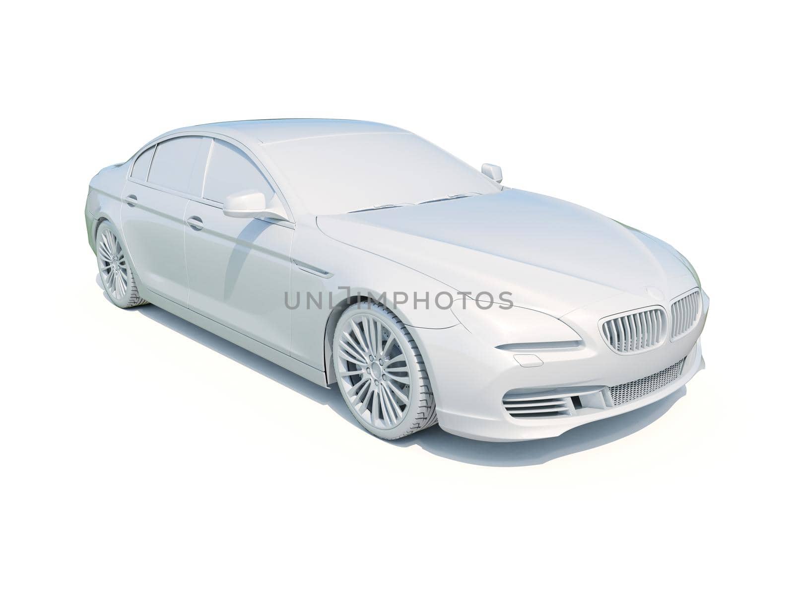 3d Car White Icon, 3d Car Blank Template, 3d White Car Icon with Shadow, Business Sedan Car on White Background, Automobile Isolated, Automobile Service Sign, Auto Body, Automobile Industry
