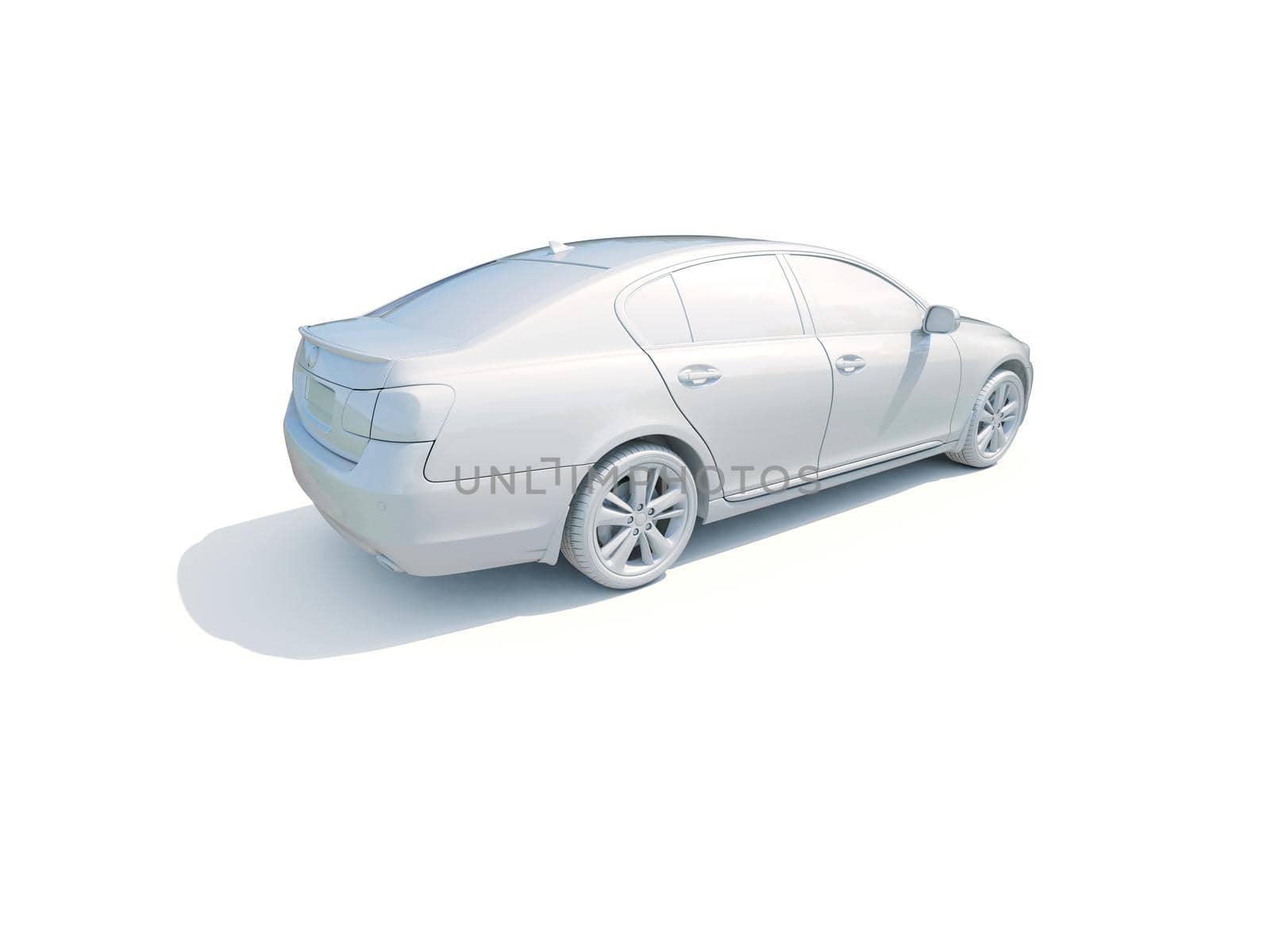 3d Car White Icon, 3d Car Blank Template, 3d White Car Icon with Shadow, Business Sedan Car on White Background, Automobile Isolated, Automobile Service Sign, Auto Body, Automobile Industry