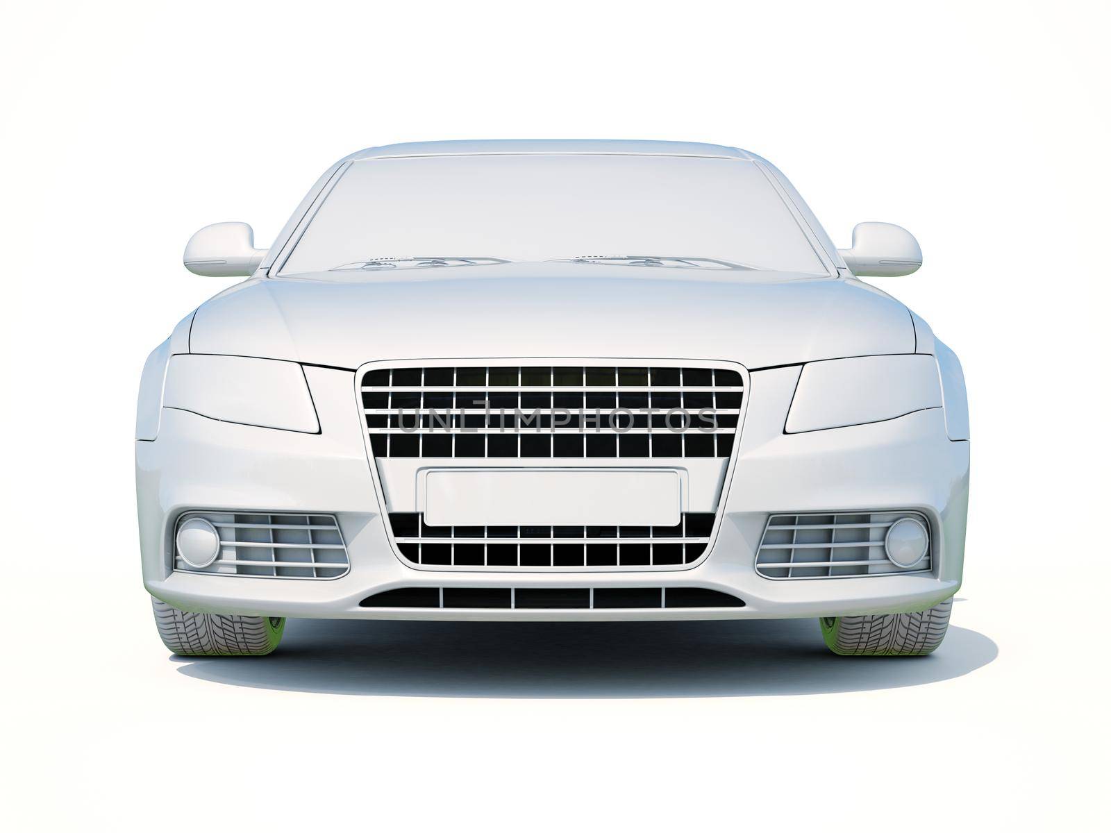 3d Car White Icon, 3d Car Blank Template, 3d White Car Icon with Shadow, Business Sedan Car on White Background, Automobile Isolated, Automobile Service Sign, Auto Body, Automobile Industry