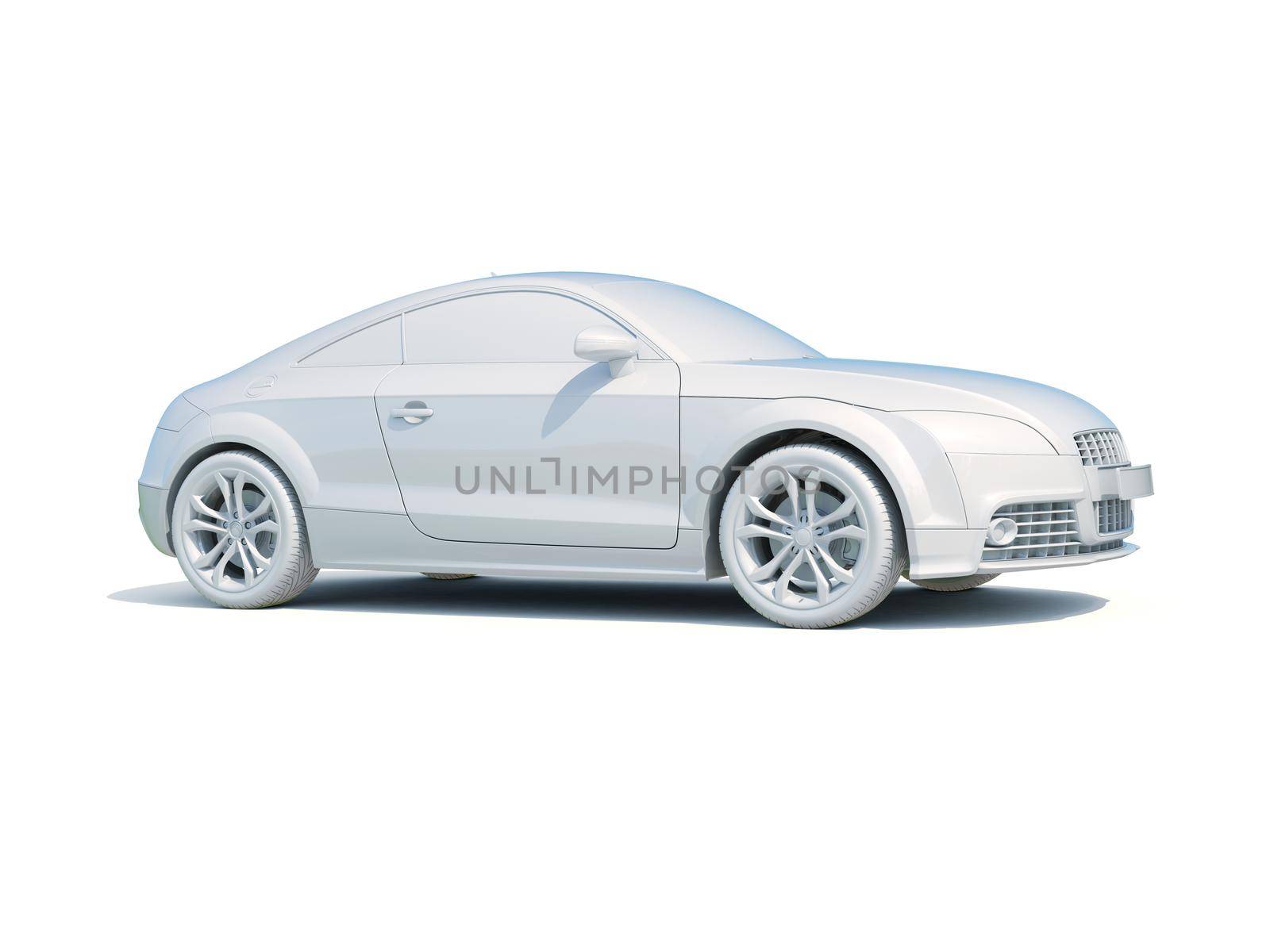 3d Car White Icon, 3d Car Blank Template, 3d White Car Icon with Shadow, Business Sedan Car on White Background, Automobile Isolated, Automobile Service Sign, Auto Body, Automobile Industry