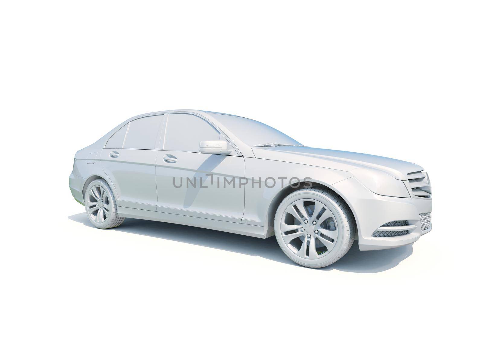 3d Car White Icon, 3d Car Blank Template, 3d White Car Icon with Shadow, Business Sedan Car on White Background, Automobile Isolated, Automobile Service Sign, Auto Body, Automobile Industry