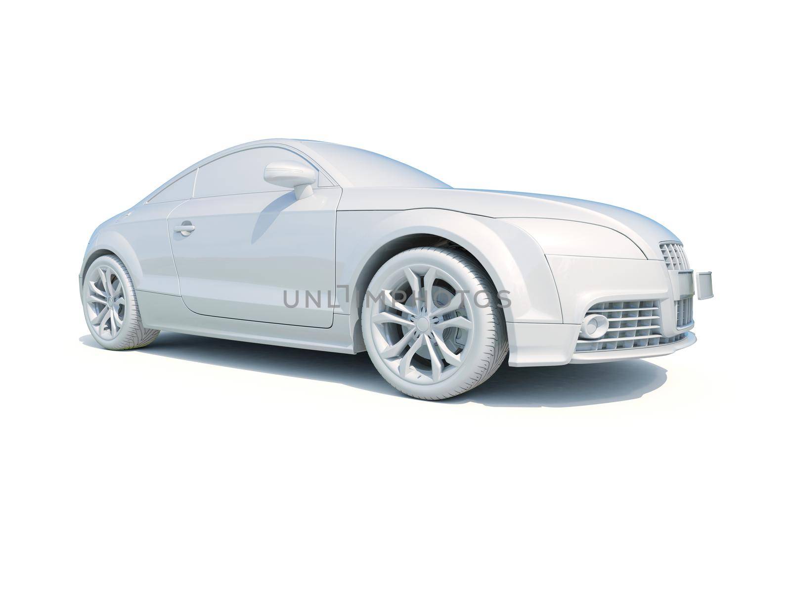 3d Car White Icon, 3d Car Blank Template, 3d White Car Icon with Shadow, Business Sedan Car on White Background, Automobile Isolated, Automobile Service Sign, Auto Body, Automobile Industry