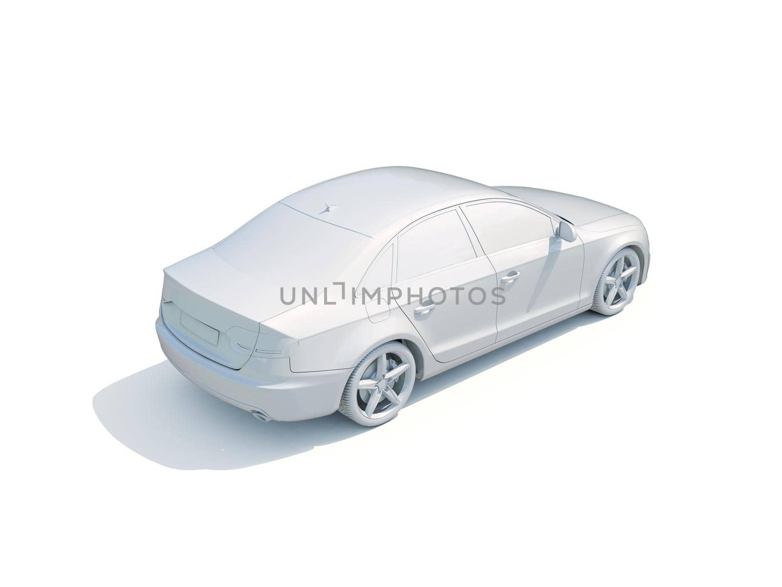 3d Car White Icon, 3d Car Blank Template, 3d White Car Icon with Shadow, Business Sedan Car on White Background, Automobile Isolated, Automobile Service Sign, Auto Body, Automobile Industry