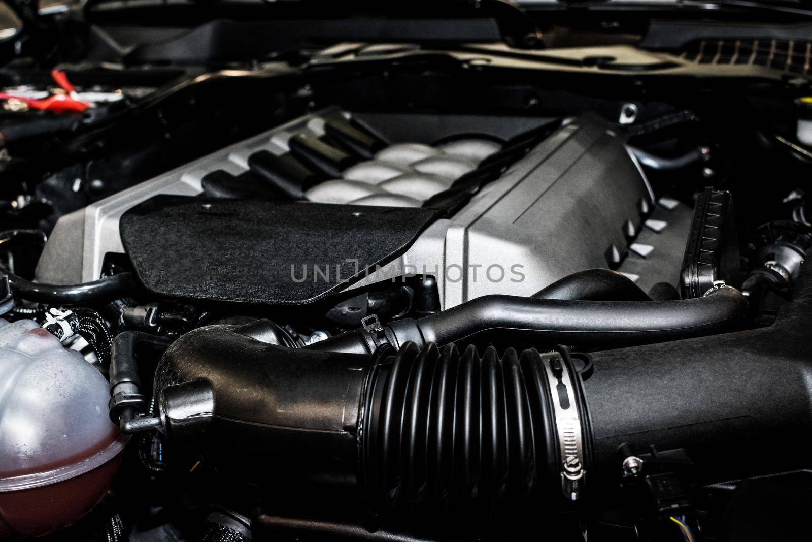 Powerful sports car engine by wdnet_studio