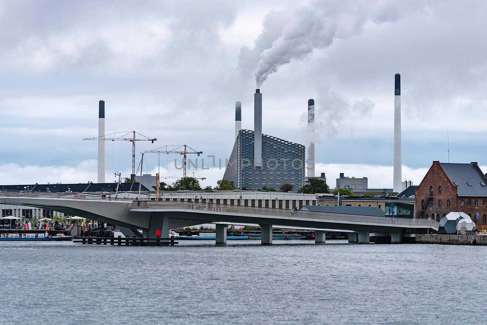 Copenhagen, Denmark - July 24, 2017: New eco friendly power station  Amager Bakke (Amager Hill) in Copenhagen.