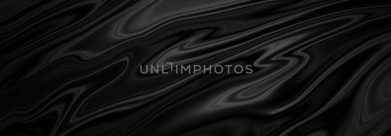 Black abstract fluid background with copy space