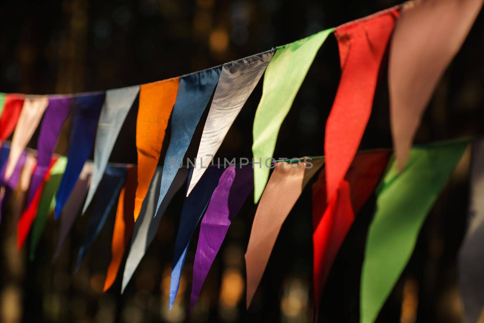 Carnival Garland with Flags, Decorative Party Pennants for Birthday Celebration, Festival and Fair Decoration, Hanging Flags, Bunting Flags ,Triangle Fabrics Hanging on the Rope, Bunting Background