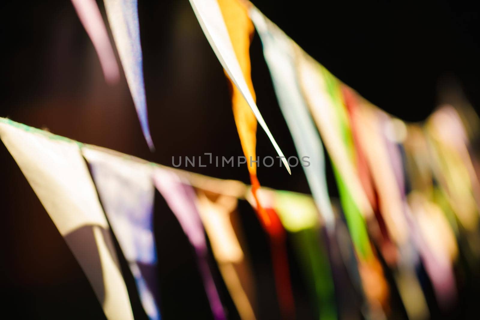 Carnival Garland with Flags, Decorative Party Pennants for Birthday Celebration, Festival and Fair Decoration, Hanging Flags, Bunting Flags ,Triangle Fabrics Hanging on the Rope, Bunting Background