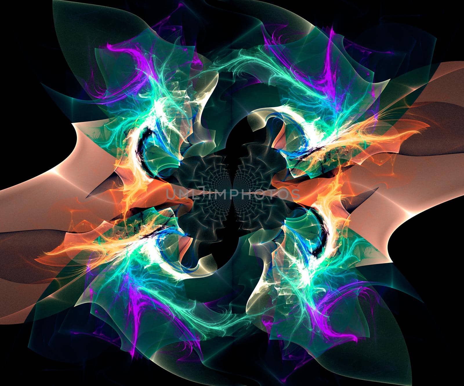 Computer generated colorful fractal artwork by stocklady