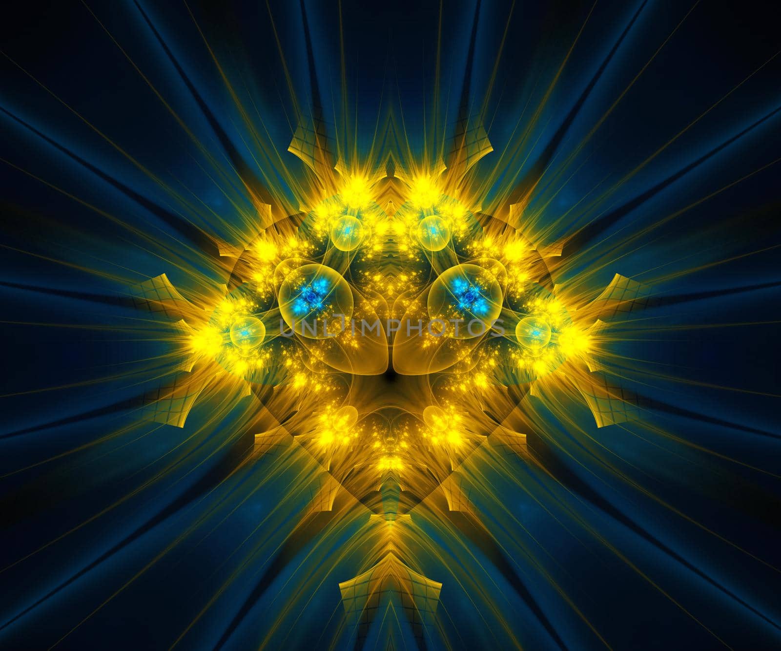 Computer generated colorful fractal artwork for creative art,design and entertainment