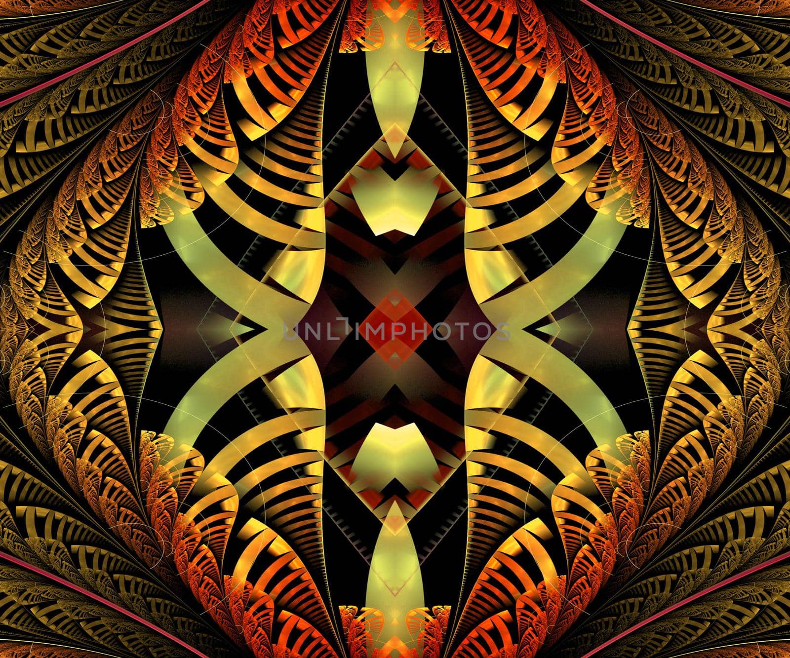 Computer generated colorful fractal artwork for creative art,design and entertainment