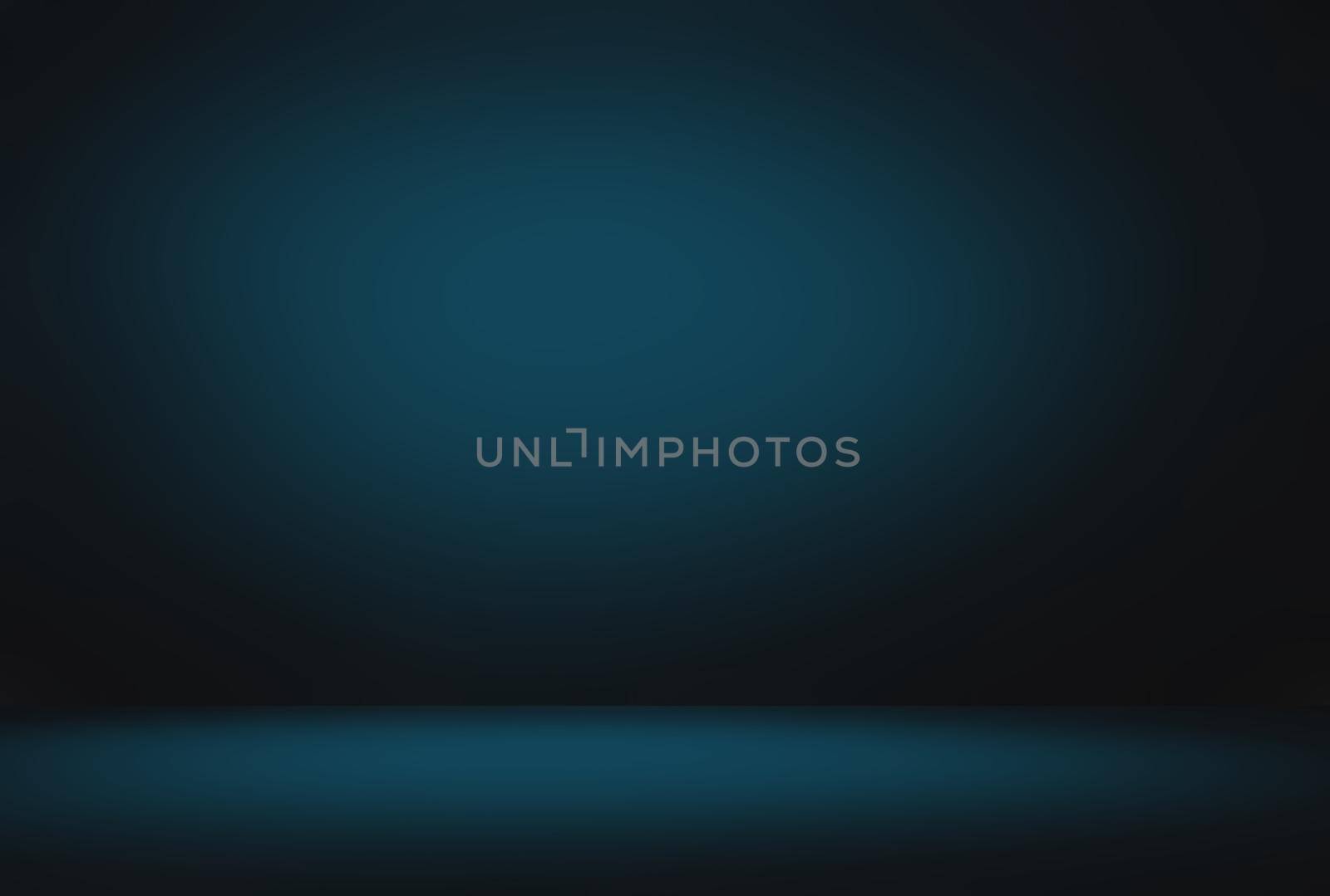 Abstract Luxury gradient Blue background. Smooth Dark blue with Black vignette Studio Banner