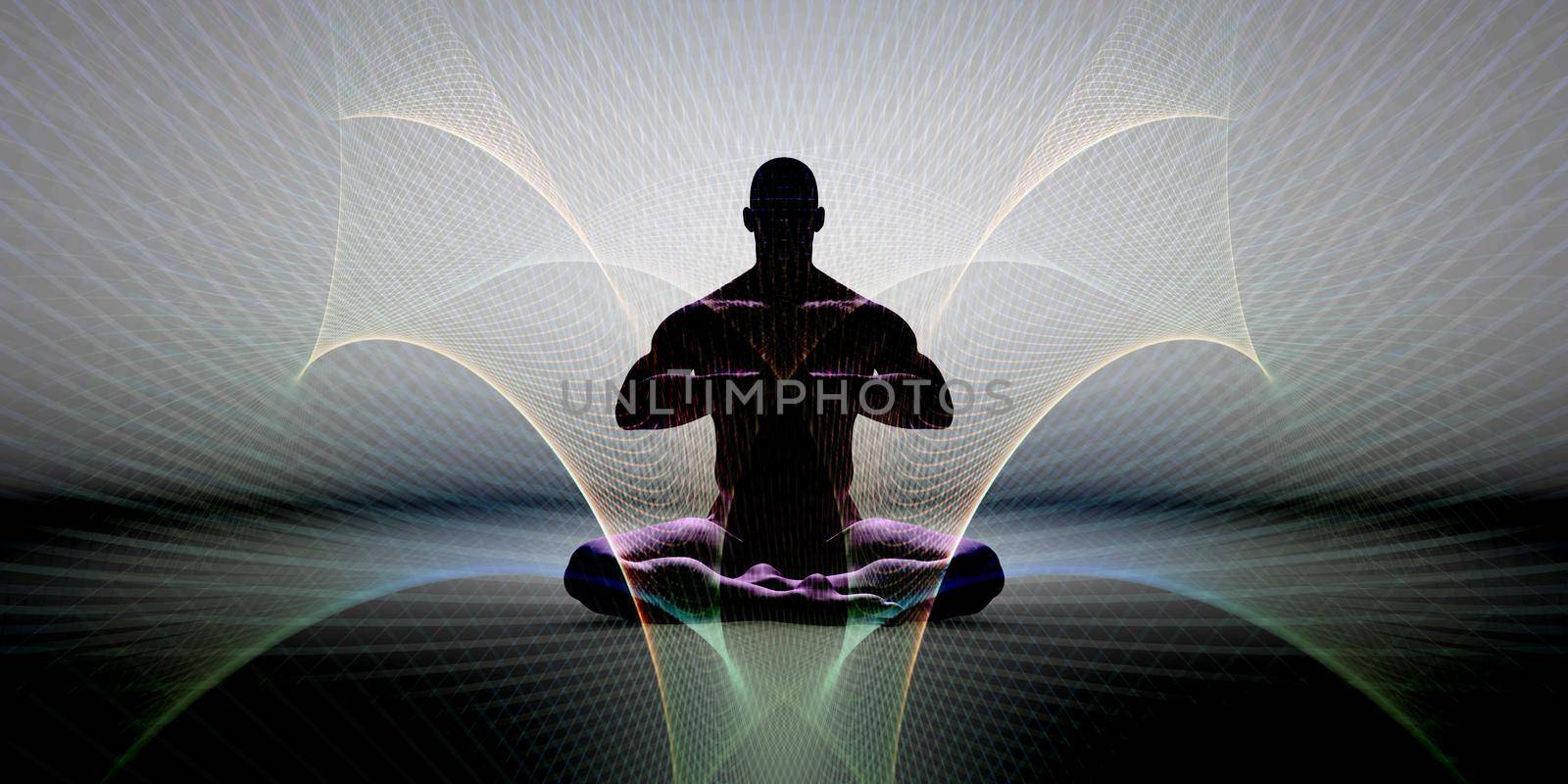 Spiritual Energy Abstract Background Healing Concept Art