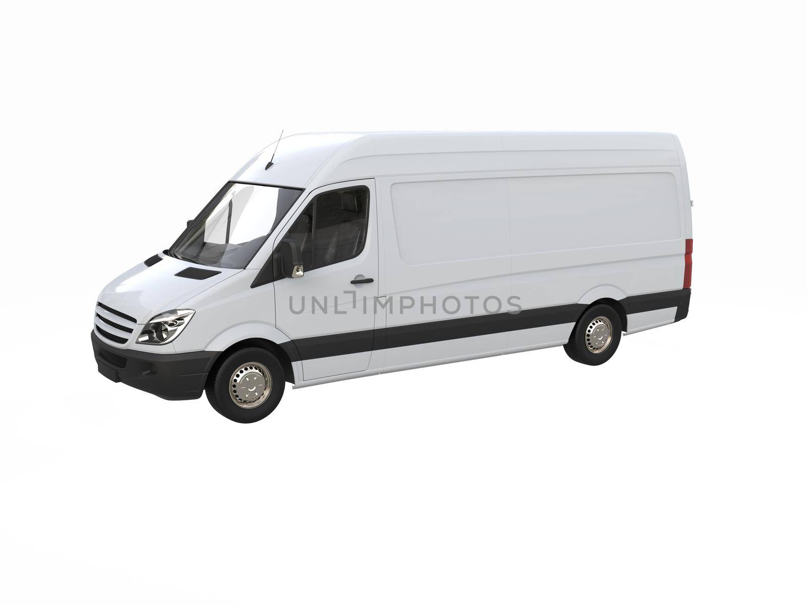 White Commercial Delivery Truck on a White Background isolated, Template Element Infographic, Postal Truck, Express, Fast Delivery, White Delivery Truck Icon, Transporting Service, Packages Shipment