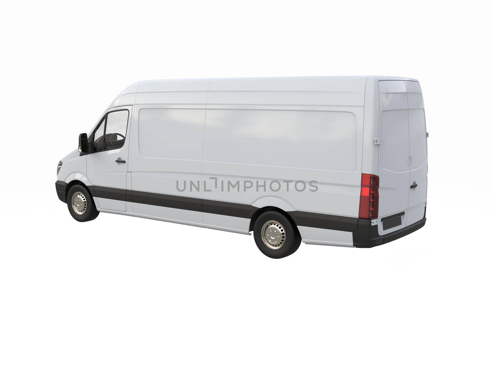 White Commercial Delivery Truck on a White Background isolated, Template Element Infographic, Postal Truck, Express, Fast Delivery, White Delivery Truck Icon, Transporting Service, Packages Shipment