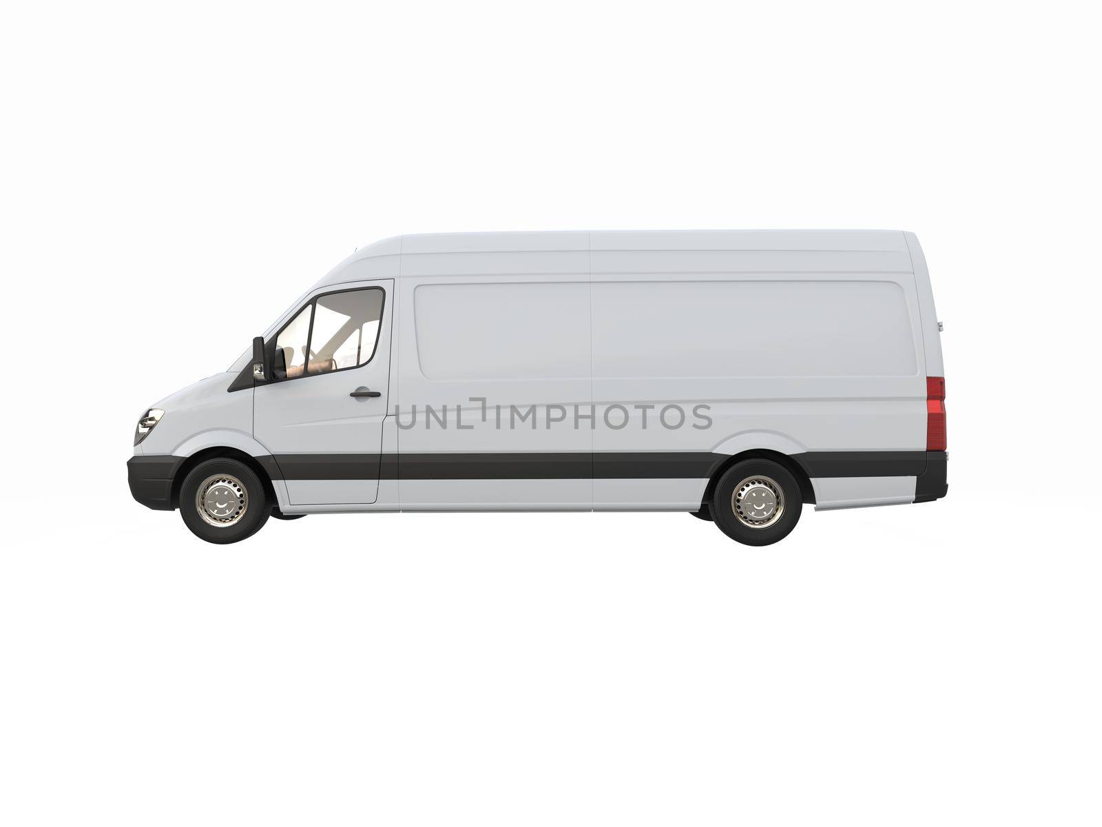 White Commercial Delivery Truck on a White Background isolated, Template Element Infographic, Postal Truck, Express, Fast Delivery, White Delivery Truck Icon, Transporting Service, Packages Shipment