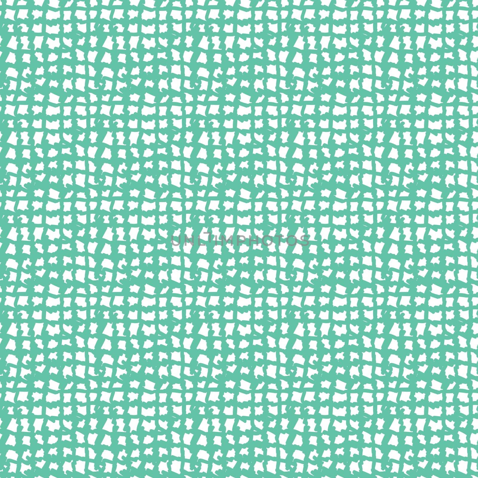 Seamless endless pattern hand drawn intersecting lines in a green color