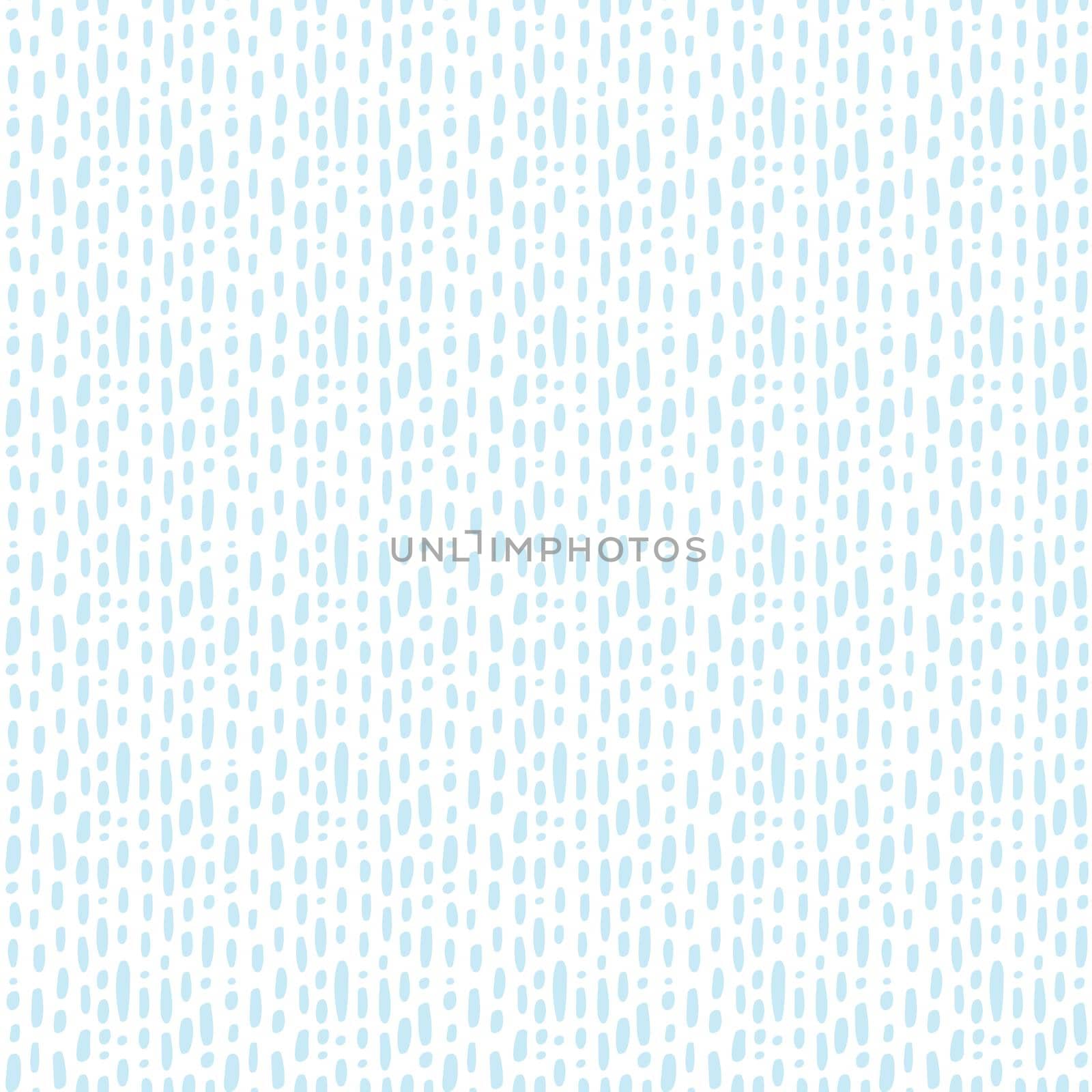 Seamless endless pattern of hand drawn dots and lines in blue color for fabric sites etc