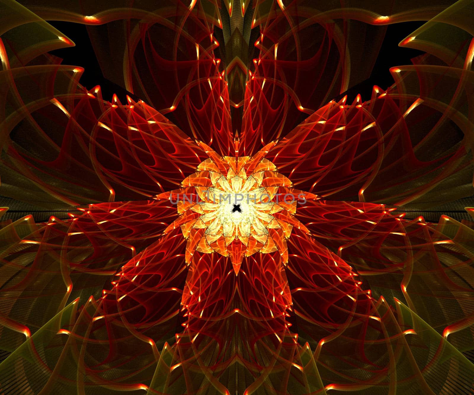 Computer generated colorful fractal artwork by stocklady