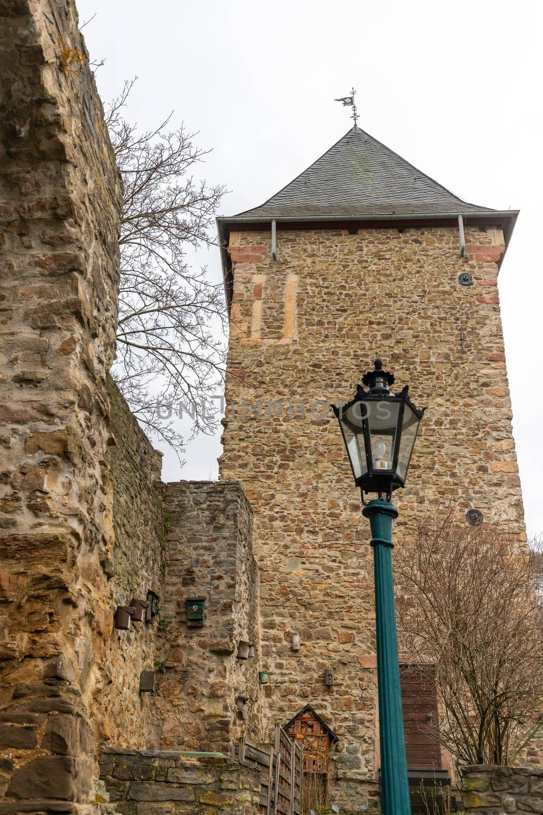 Historic city wall and tower in Bad Muenstereifel by reinerc