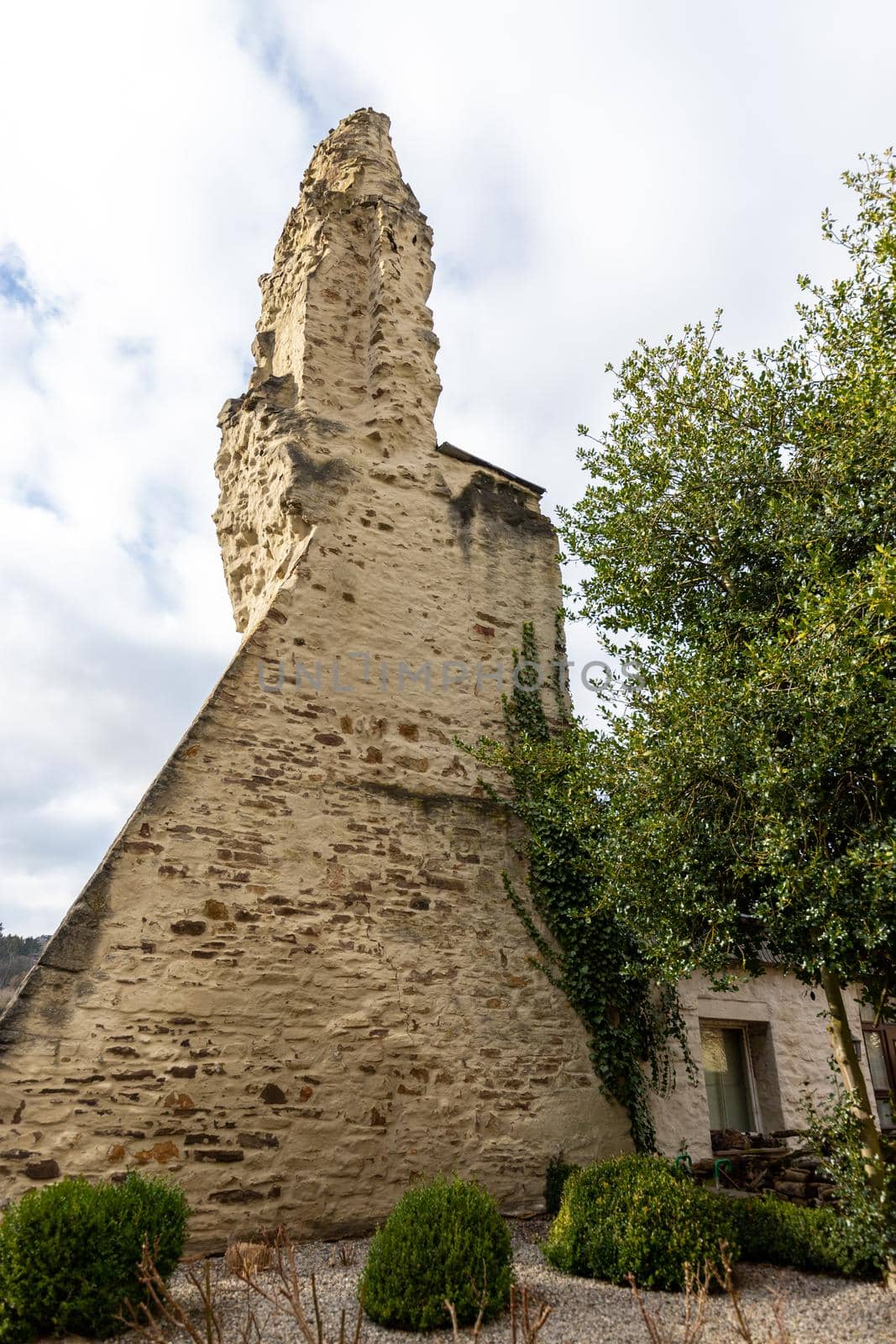 Ruin of a tower of castle Muenstereifel, Germany