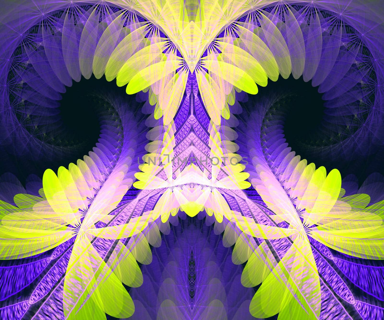 Computer generated colorful fractal artwork for creative art,design and entertainment