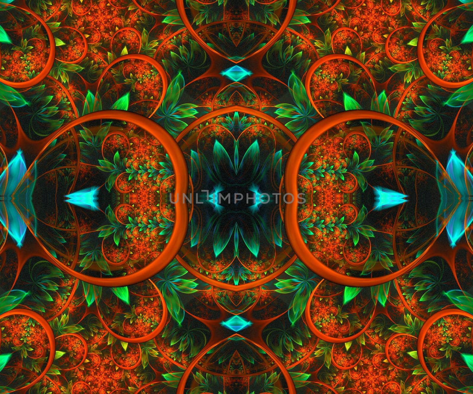 Computer generated colorful fractal artwork by stocklady