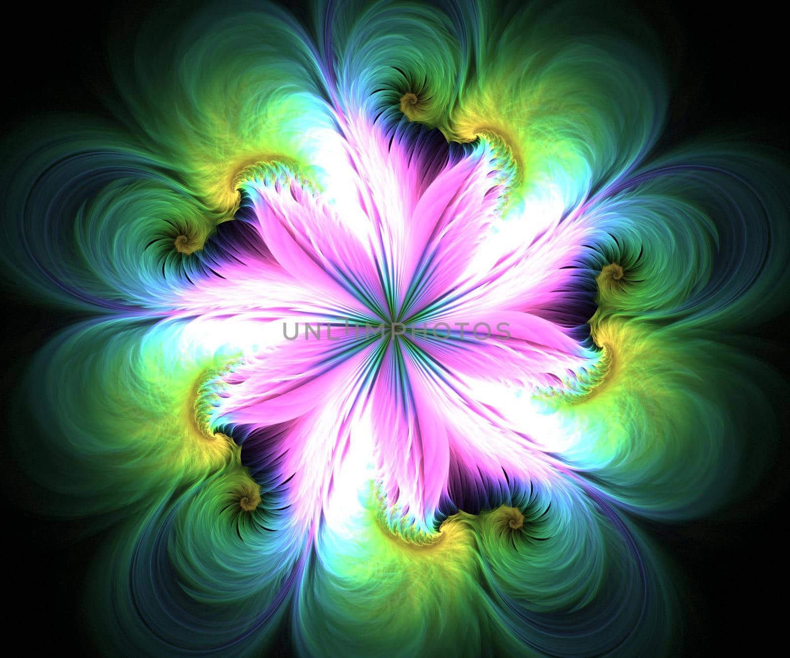 Computer generated colorful fractal artwork by stocklady