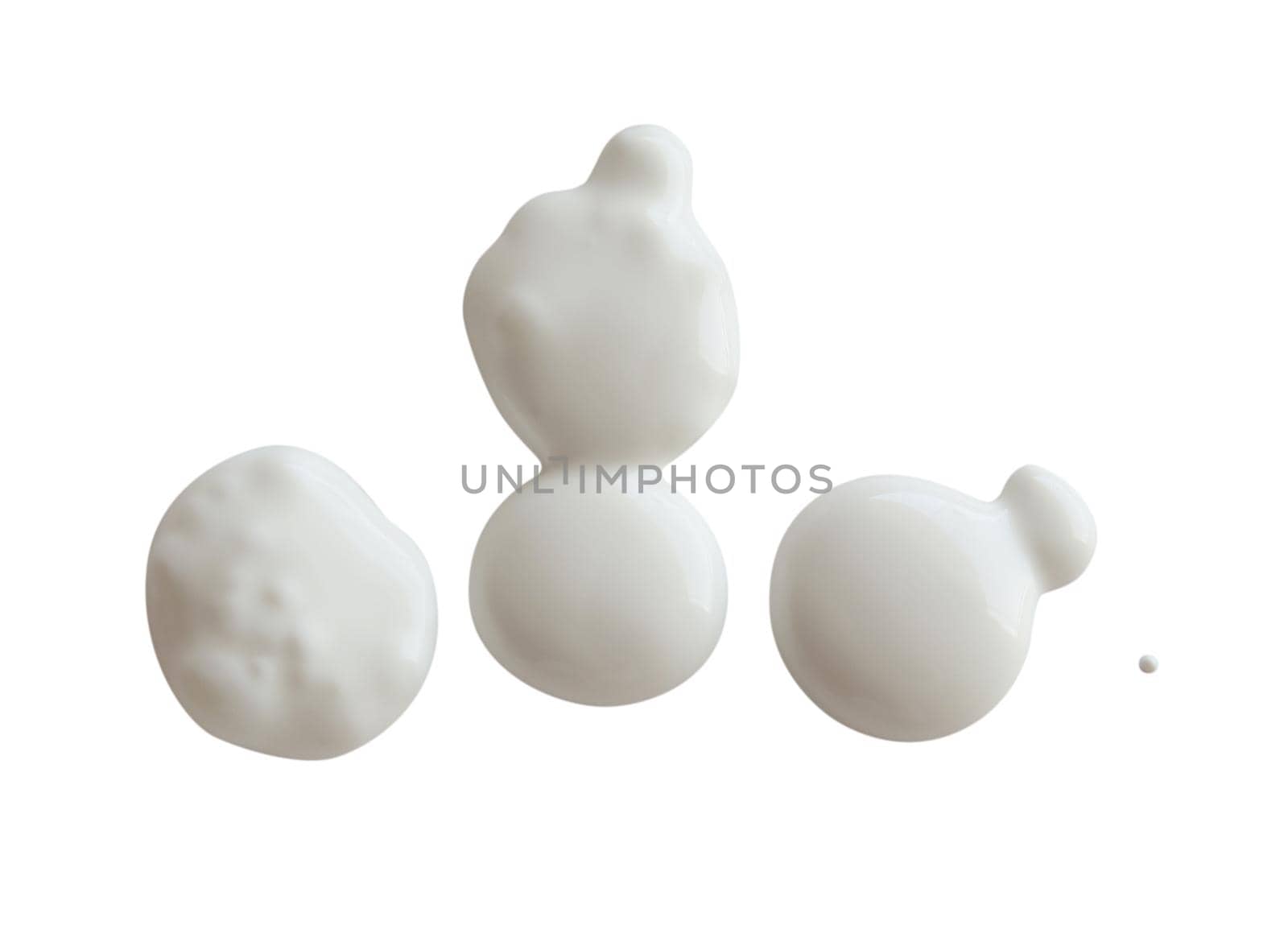 White cream on a white background, can be used as mayonnaise too. Clipping Path included