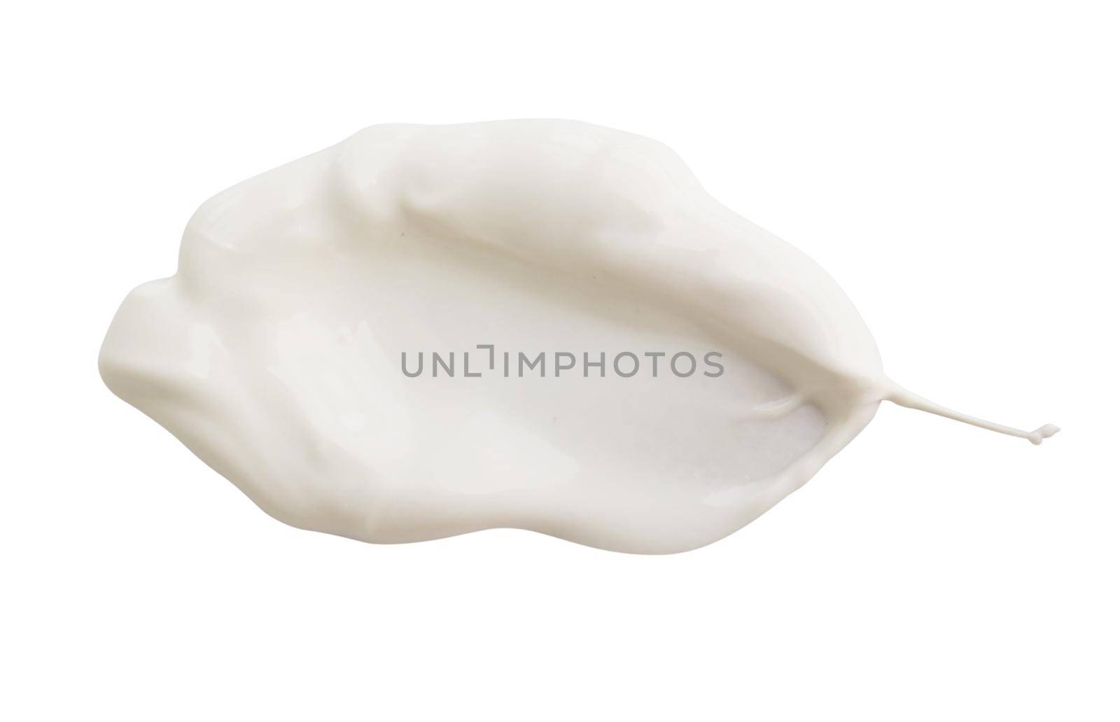 White cream on a white background, can be used as mayonnaise too. Clipping Path included